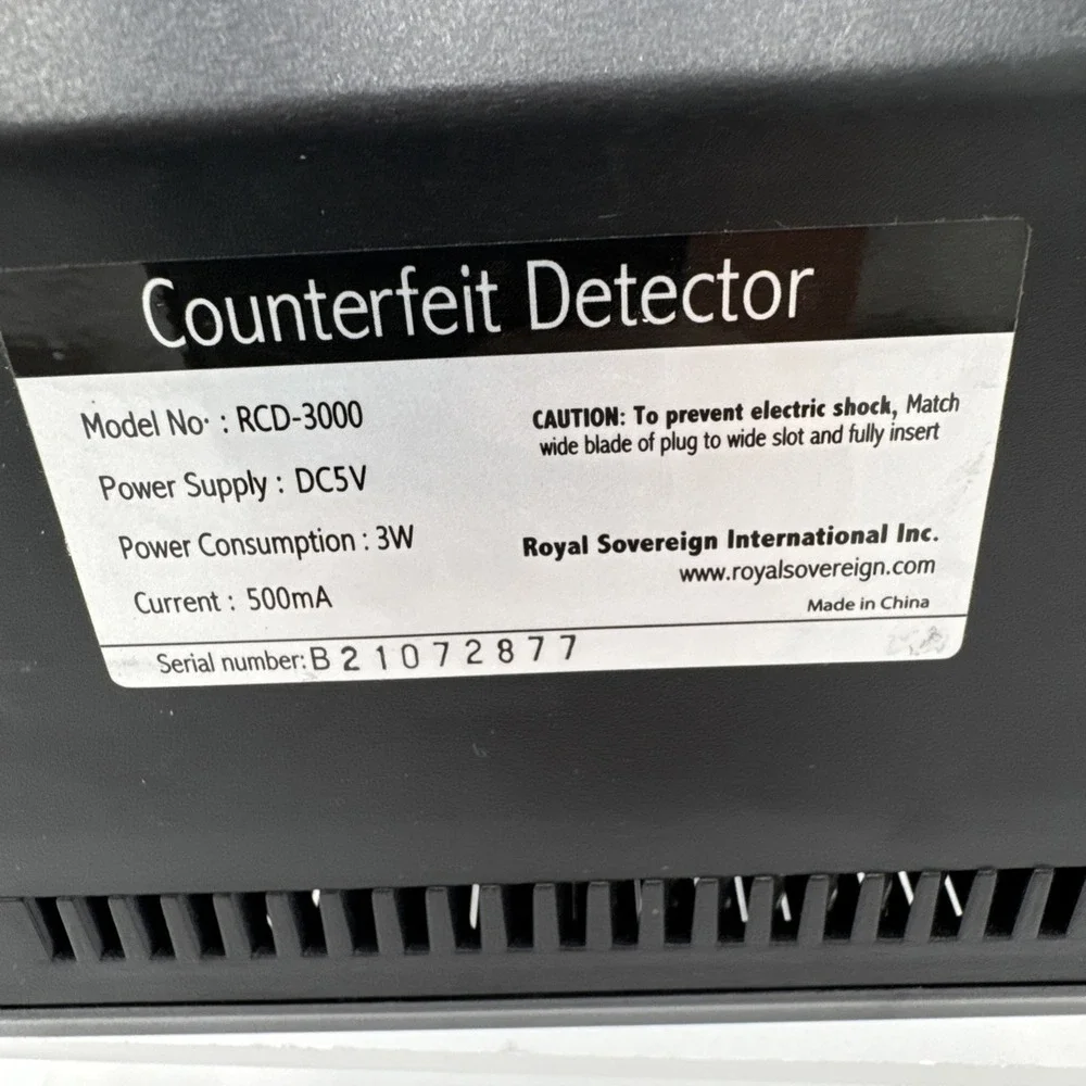 ROYAL SOVEREIGN RCD-3 PLUS‎ Counterfeit Detector Works